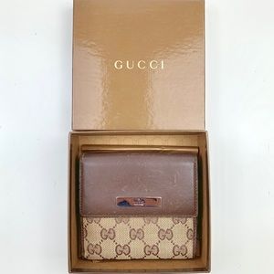 Gucci Leather Wallet with GG Pattern